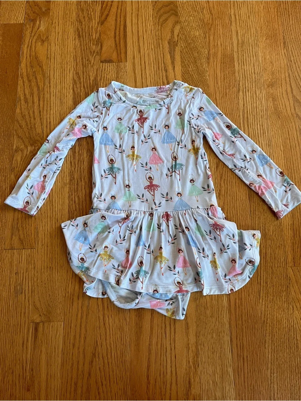 Posh Peanut Long Sleeve Twirl Bodysuit “Noel” Size 2T